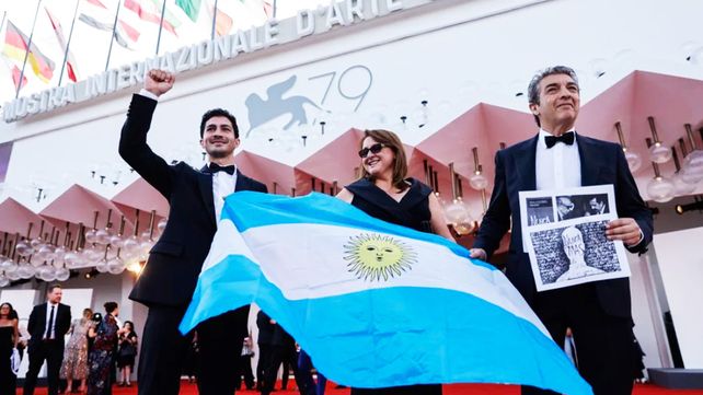 La bandera argentina en el Festival de Venecia