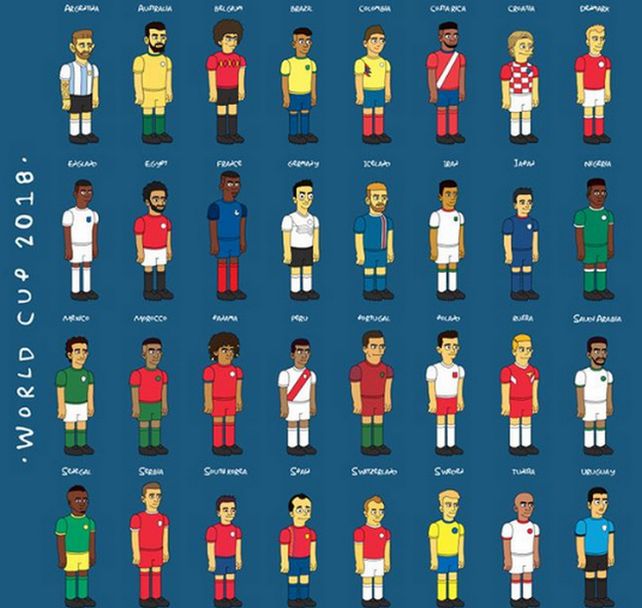 Los 32 capitanes de las selecciones según Los Simpsons