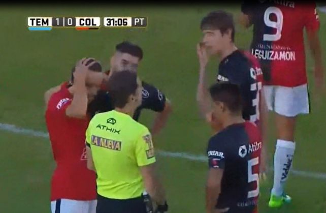 ¡La polémica de la tarde! Lamolina no le dio un claro penal a Colón