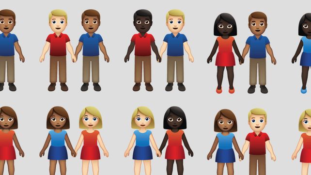 Hay más parejas interraciales.&nbsp;