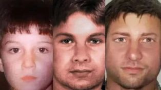 Reconstrucción digital sobre cómo sería el rostro de Bruno Gentiletti en la actualidad. La técnica se logra con el uso de fotografías de familiares masculinos para proyectar los rasgos.