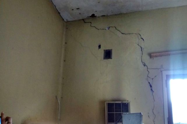 Las condiciones edilicias del Hogar de Menores Varones de Baigorria.