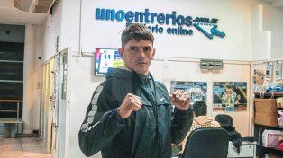 Jesús Simiand visitó la Redacción de UNO, donde reconoció que está viviendo sus últimos años en el pugilismo y que necesita de una victoria.