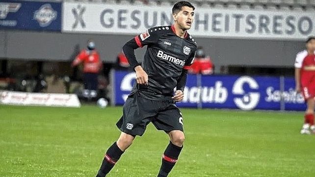 Exequiel Palacios jugó pocos minutos en la victoria de Bayer Leverkusen sobre Bochum en la Bundesliga.