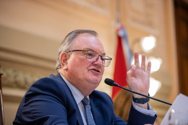 Felipe Michlig, senador por el departamento San Crist&oacute;bal y presidente provisional de la C&aacute;mara alta.&nbsp;