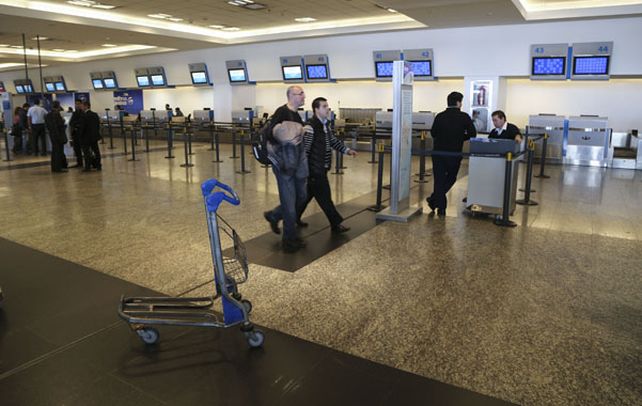 Espacios. Ezeiza registró ayer un menor movimiento.