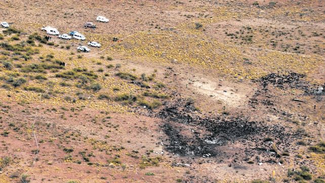  Paraje Prahuaniyeu, provincia de Río Negro. El sitio donde cayó el 18 de mayo de 2011 el avión de Sol Líneas Aéreas, y que dejó como saldo 22 muertos. 