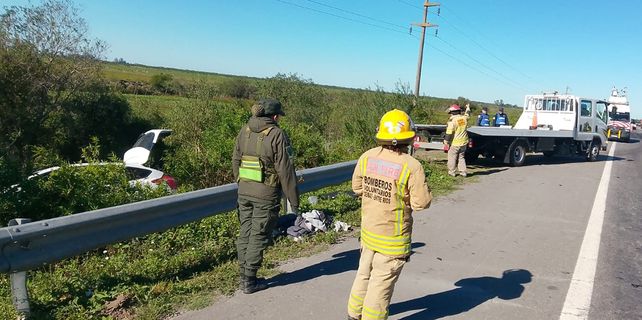 Autovía 14: colisión entre dos autos dejó varios heridos