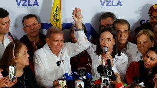 Machado y González, candidatos de la oposición en Venezuela, dieron una conferencia conjunta.