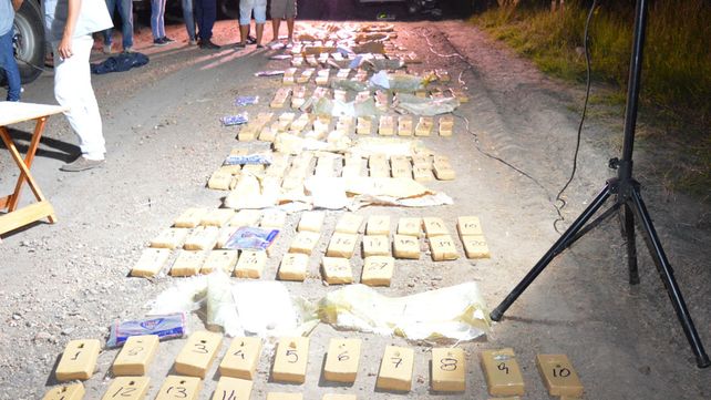 Cargamento. Los 252 kilos de marihuana iban en el interior de la cabina del camión.&nbsp;