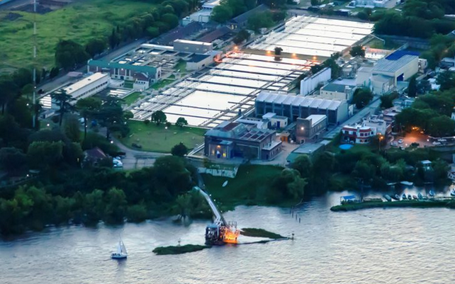 Debido a la bajante del río
