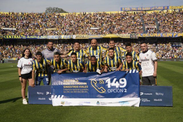 El once inicial de Central ante Argentinos.