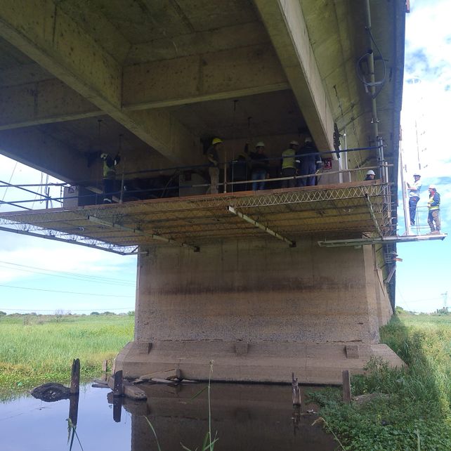 Vialidad Nacional da un paso clave en la etapa final de reparación del Puente Carretero