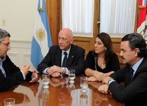 El gobernador se reunió con el periodista de La Capital amenazado, Hernán Lascano