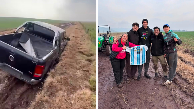 El gesto del Dibu Martínez con los vecinos que lo ayudaron.&nbsp;(Foto: info7600mdp/Instagram)