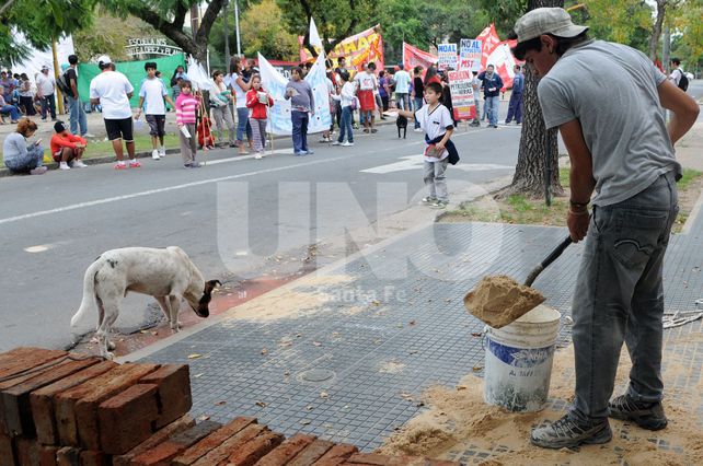 Así se vivió la jornada de paro nacional en Santa Fe.