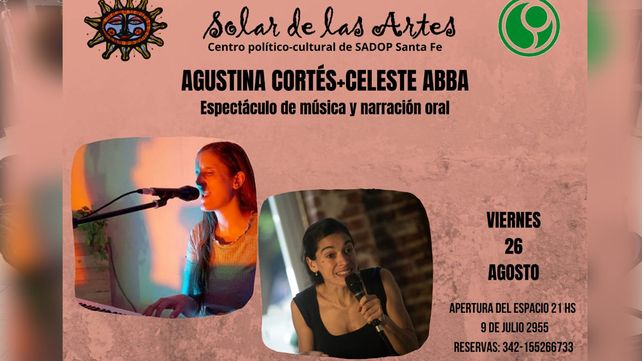 Agustina Cortés + Celeste Abba en el Solar de las Artes