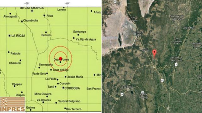 Susto en Córdoba por un fuerte sismo