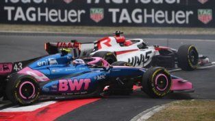 El toque de Ocon que complicó la carrera de Colapinto en China