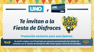 Diario UNO y Beneficios UNO te invitan a la Fiesta de Disfraces