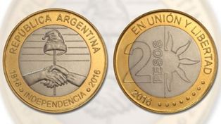 Lanzan una moneda de $2 para conmemorar el Bicentenario de la Independencia