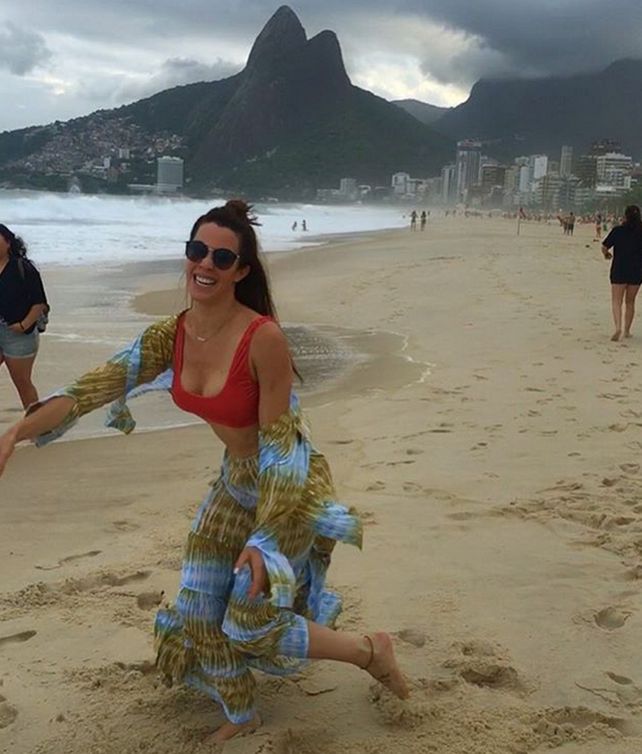 El polémico gesto de Miriam Lanzoni desde sus vacaciones en Brasil