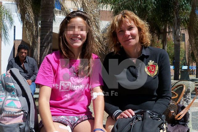 A tres centímetros de la muerte, es un milagro, dijo la mamá de Rafaela