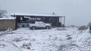 Paisaje de hace horas en las Sierras de los Comechingones, en Villa de Merlo (San Luis). Captura de un video posteado en la cuenta de X por Infomerlo @infomerlo.