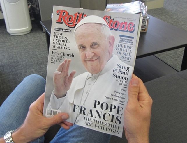 el papa pop. Así titula el último número de la revista Rolling Stone.