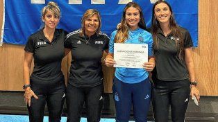 La concordiense Brisa Zapata realizó una capacitación FIFA.