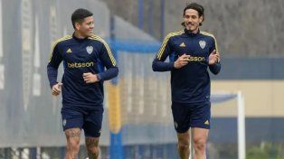 Marcos Rojo y Edinson Cavani