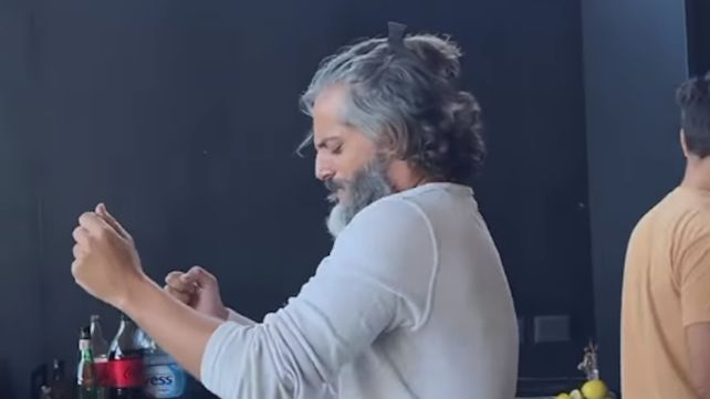 Furriel, De la Serna y Peter Lanzani, a puro rock and roll y asado con una famosa española