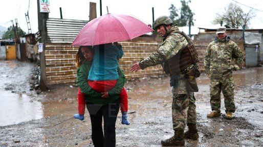 Temporal en Chile: 250 mm en menos de una semana