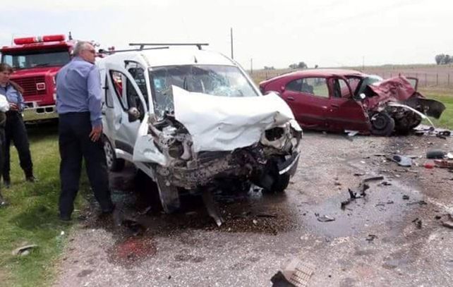La imagen que dejó el trágico accidente. Gentileza: LT10