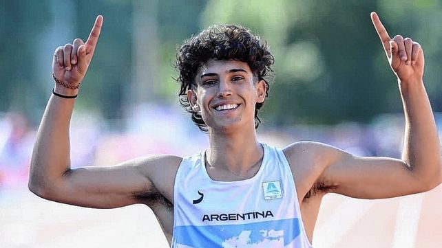 El velocista rafaelino Tomás Mondino es el campeón suramericano de la juventud en los 100 metros.