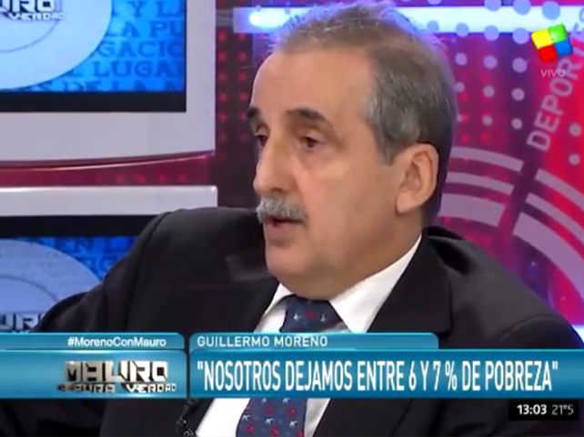 Guillermo Moreno defendió a la expresidenta Cristina Kirchner y la desvinculó de la causa que investiga irregularidades en la venta de dólares a futuro.