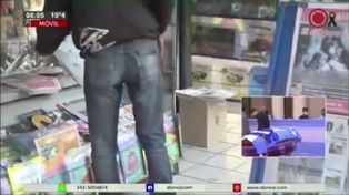 Un hurto en vivo ante las cámaras de televisión