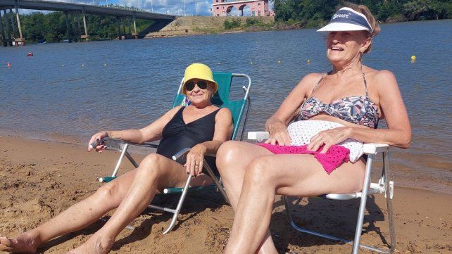 Susana y Mimí aprovecharon el buen clima