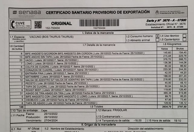 Asado argentino en Qatar: Senasa certificó más de 2630 kilos de carne que consumirá la Selección