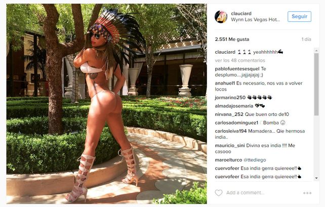 Ciardone encendió todo con una foto súper hot en Las Vegas