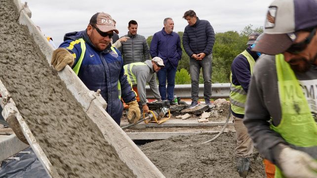 Visitaron la obra el presidente de Corredores Viales