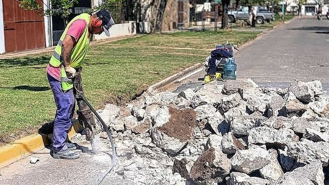 Bacheo en la ciudad de Santo Tomé&nbsp;