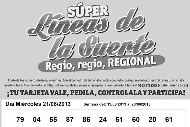 Seguí jugando con las Súper Líneas de las Suerte