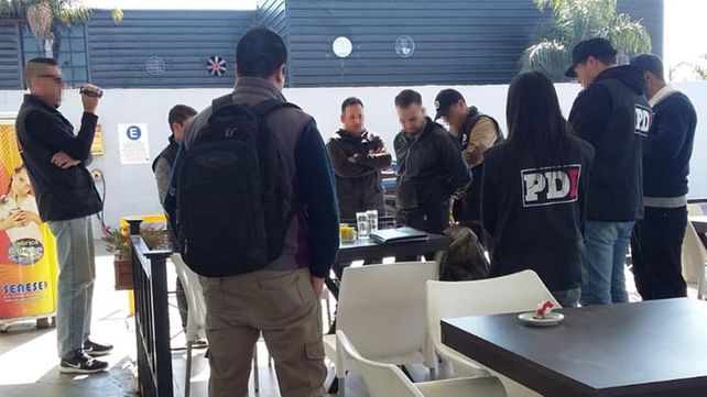 El momento de la detención de Nelson F.