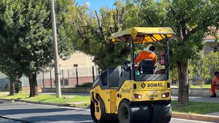 Plan de obras 2025: La Municipalidad de Roldán avanza con la repavimentación en el casco histórico