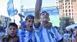 Otra vez, cientos de santafesinos festejaron el triunfo de la Selección Argentina en las calles de la ciudad. Foto: UNO Santa Fe.