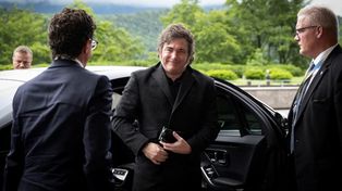 Es la primera vez que Javier Milei llega a Rosario desde que es presidente.