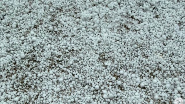 Ni granizo ni nieve. El graupel es un fenómeno particular que se registra en invierno.
