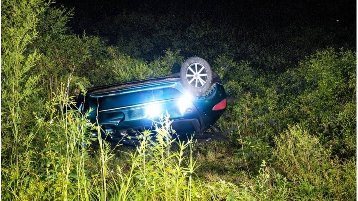 Volcó un auto en la Autovía 18 a la altura de General Campos