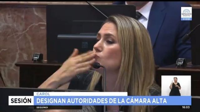 La senadora nacional Carolina Losada cruzó a la presidenta del Concejo